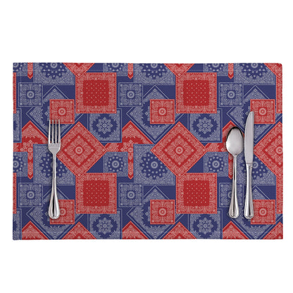 Bandanna Patchwork Pattern Print Placemat