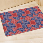 Bandanna Patchwork Pattern Print Polyester Doormat