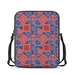 Bandanna Patchwork Pattern Print Rectangular Crossbody Bag