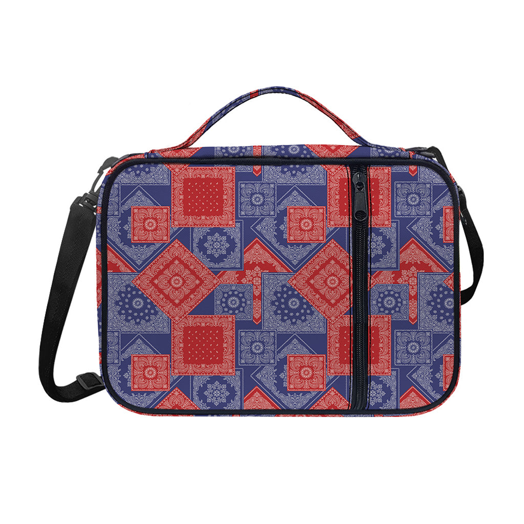 Bandanna Patchwork Pattern Print Shoulder Strap Bible Bag