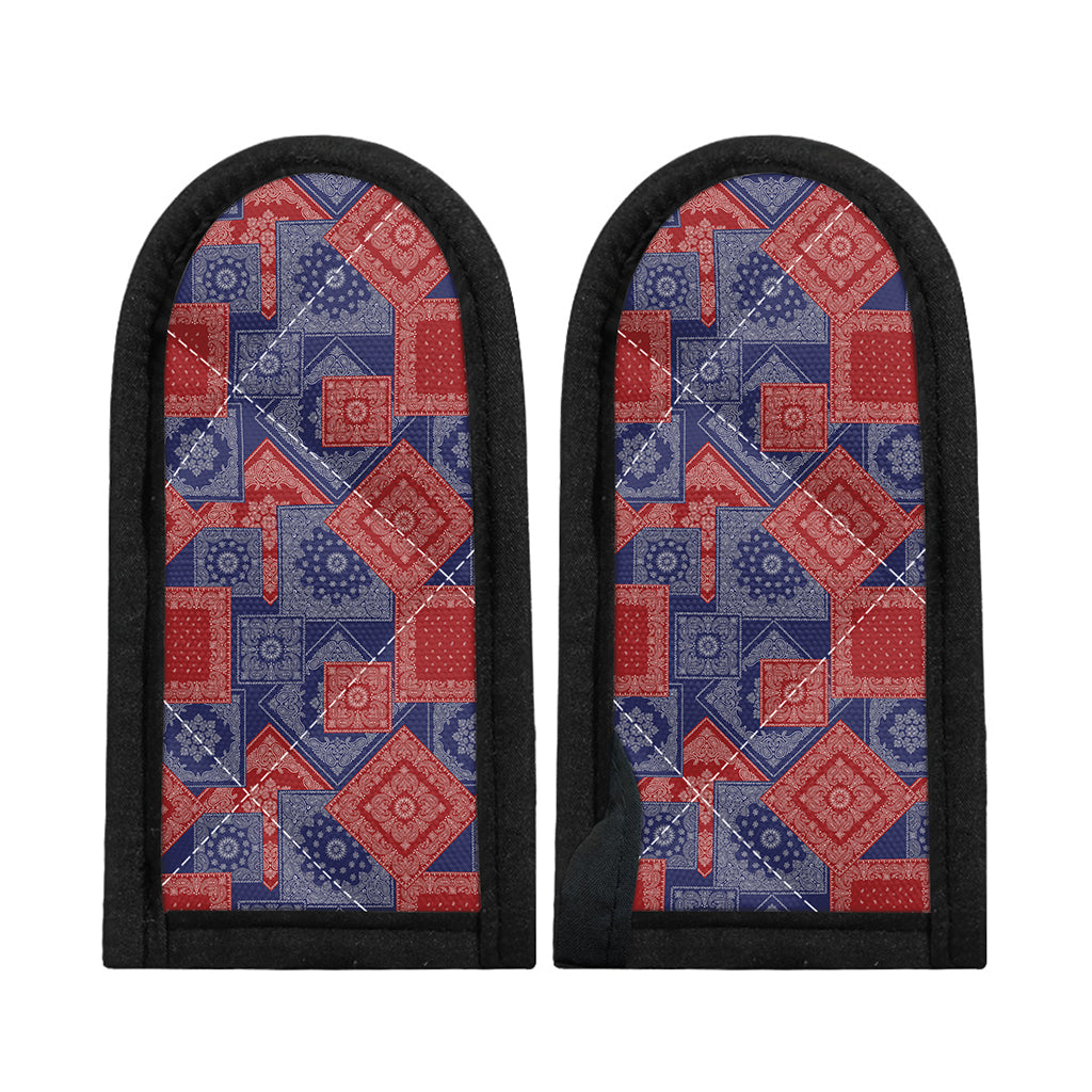 Bandanna Patchwork Pattern Print Skillet Handle Cover
