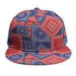 Bandanna Patchwork Pattern Print Snapback Cap