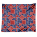 Bandanna Patchwork Pattern Print Tapestry