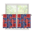 Bandanna Patchwork Pattern Print Tier Curtains