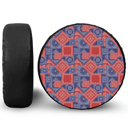 Bandanna Patchwork Pattern Print Tire Cover
