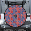 Bandanna Patchwork Pattern Print Tire Cover With Camera Hole