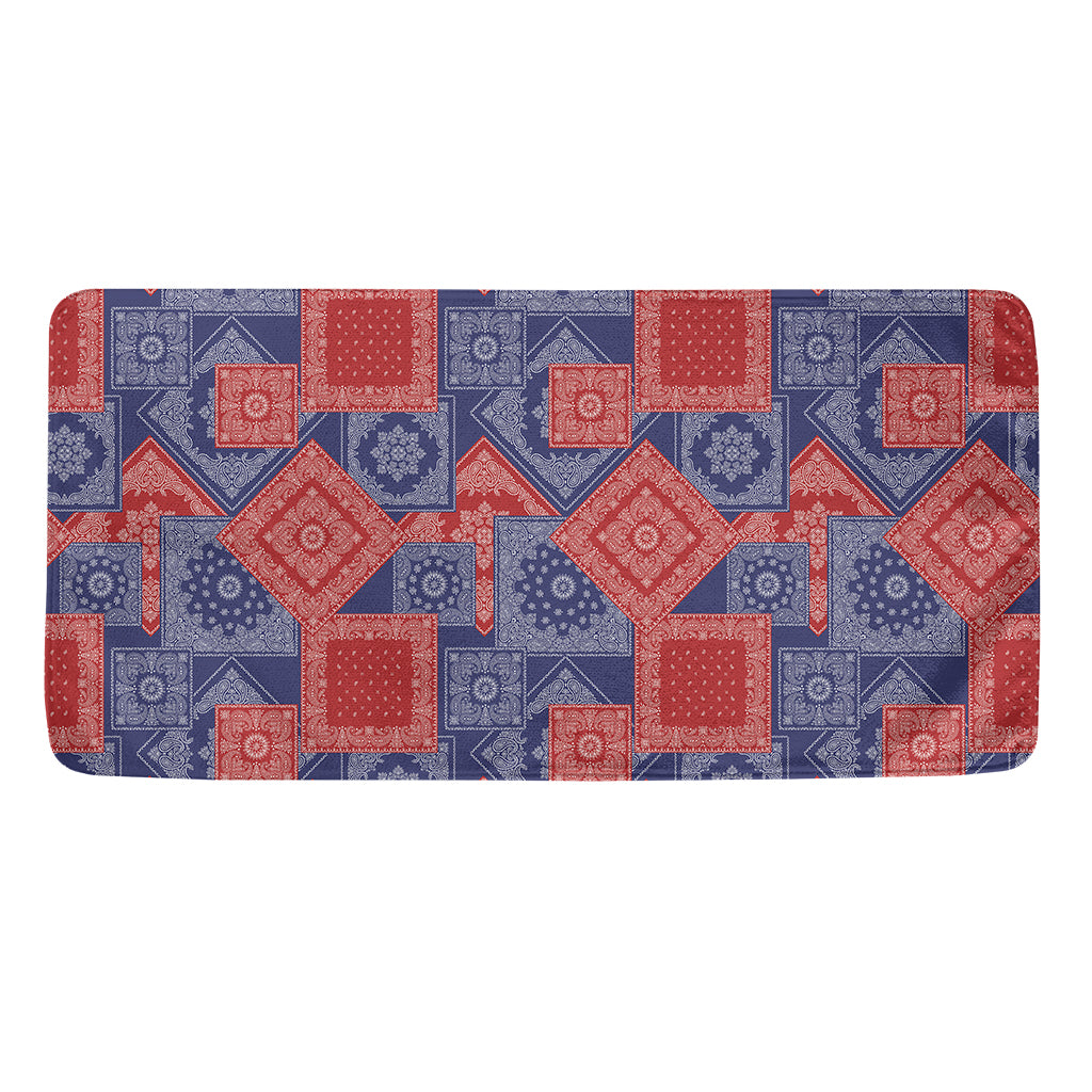 Bandanna Patchwork Pattern Print Towel