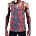 Bandanna Patchwork Pattern Print Men's Workout Tank Top