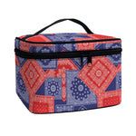 Bandanna Patchwork Pattern Print Travel Makeup Bag