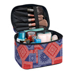 Bandanna Patchwork Pattern Print Travel Makeup Bag