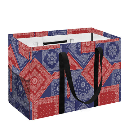Bandanna Patchwork Pattern Print Utility Tote Bag