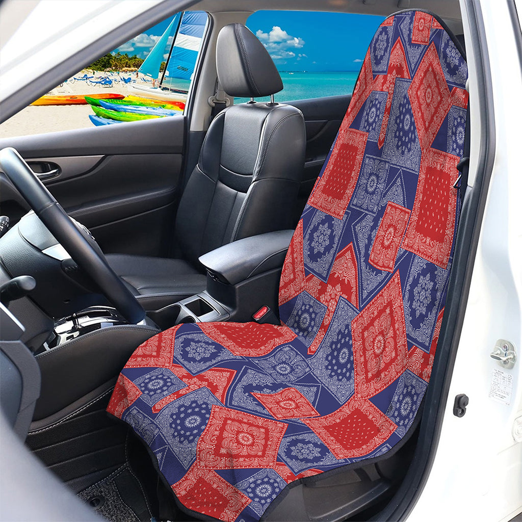 Bandanna Patchwork Pattern Print Waterproof Car Seat Cover