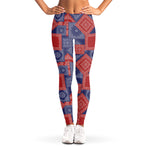 Bandanna Patchwork Pattern Print Women's Leggings