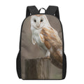 Barn Owl Print 17 Inch Backpack