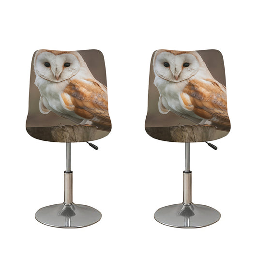 Barn Owl Print Bar Stool Covers