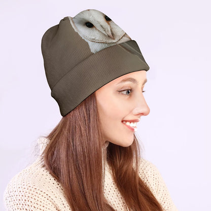 Barn Owl Print Beanie