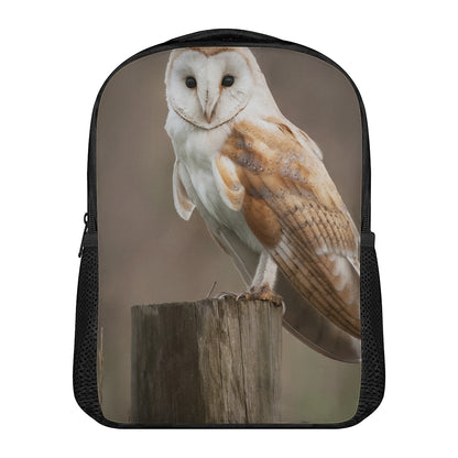 Barn Owl Print Casual Backpack