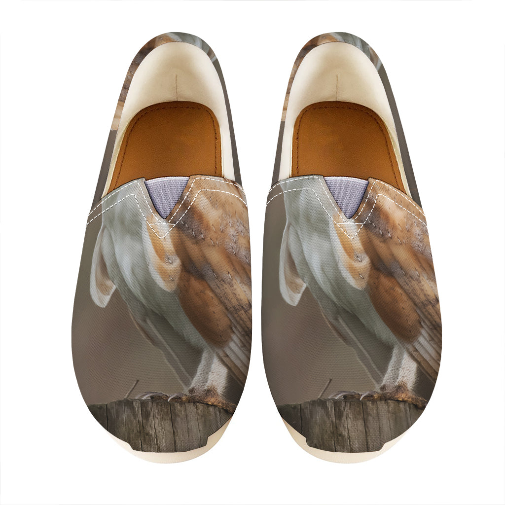 Barn Owl Print Casual Shoes