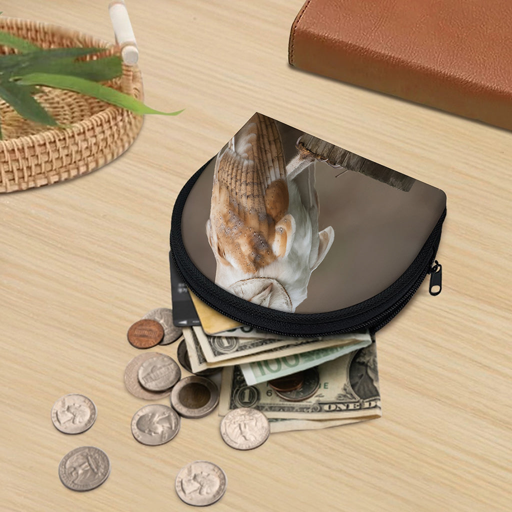 Barn Owl Print Coin Purse