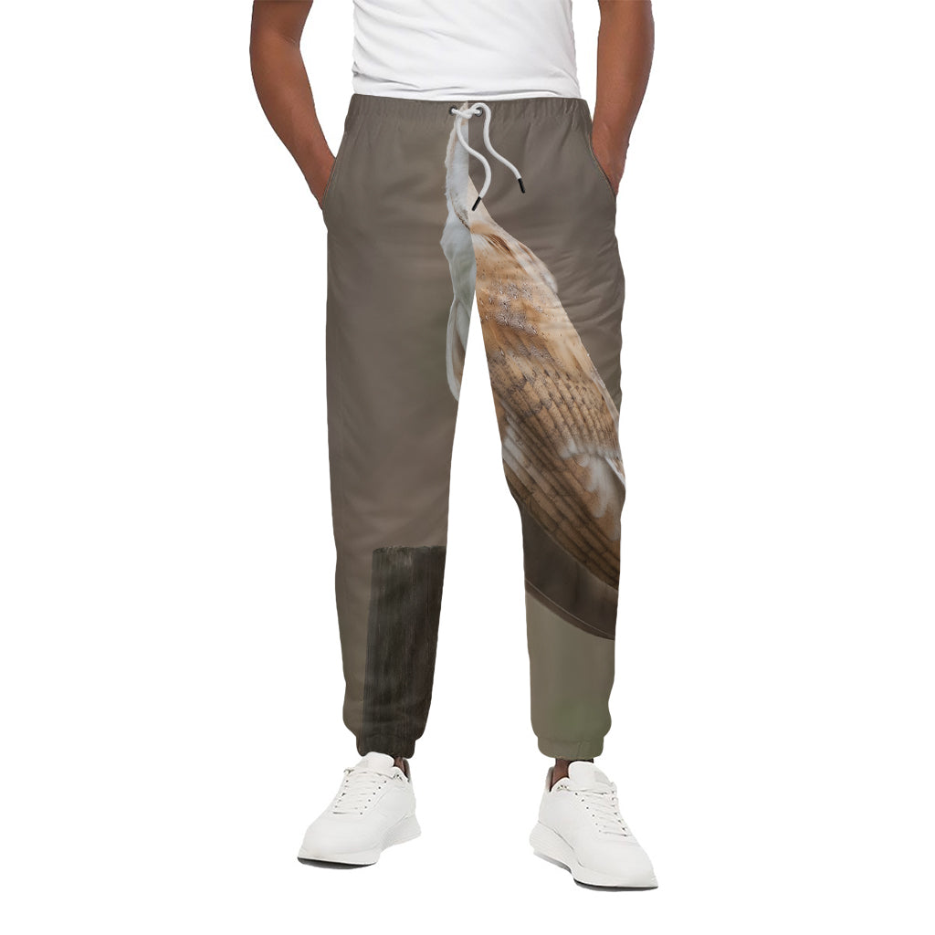 Barn Owl Print Cotton Pants