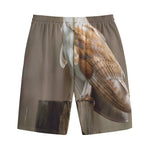 Barn Owl Print Cotton Shorts