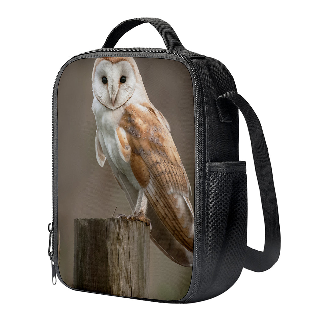 Barn Owl Print Crossbody Lunch Bag