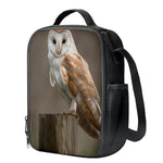 Barn Owl Print Crossbody Lunch Bag