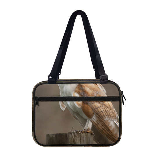 Barn Owl Print Double Strap Bible Bag