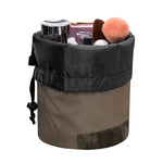 Barn Owl Print Drawstring Makeup Bag