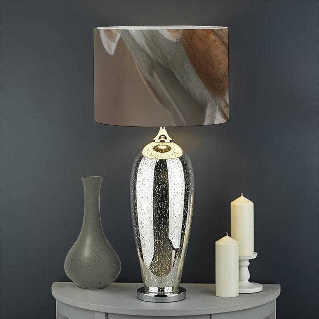 Barn Owl Print Drum Lamp Shade
