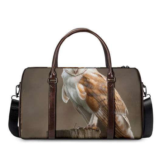 Barn Owl Print Duffle Bag