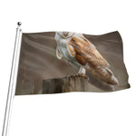 Barn Owl Print Flag
