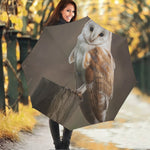 Barn Owl Print Foldable Umbrella