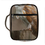 Barn Owl Print Front Pocket Bible Bag