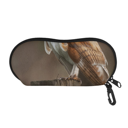 Barn Owl Print Glasses Case