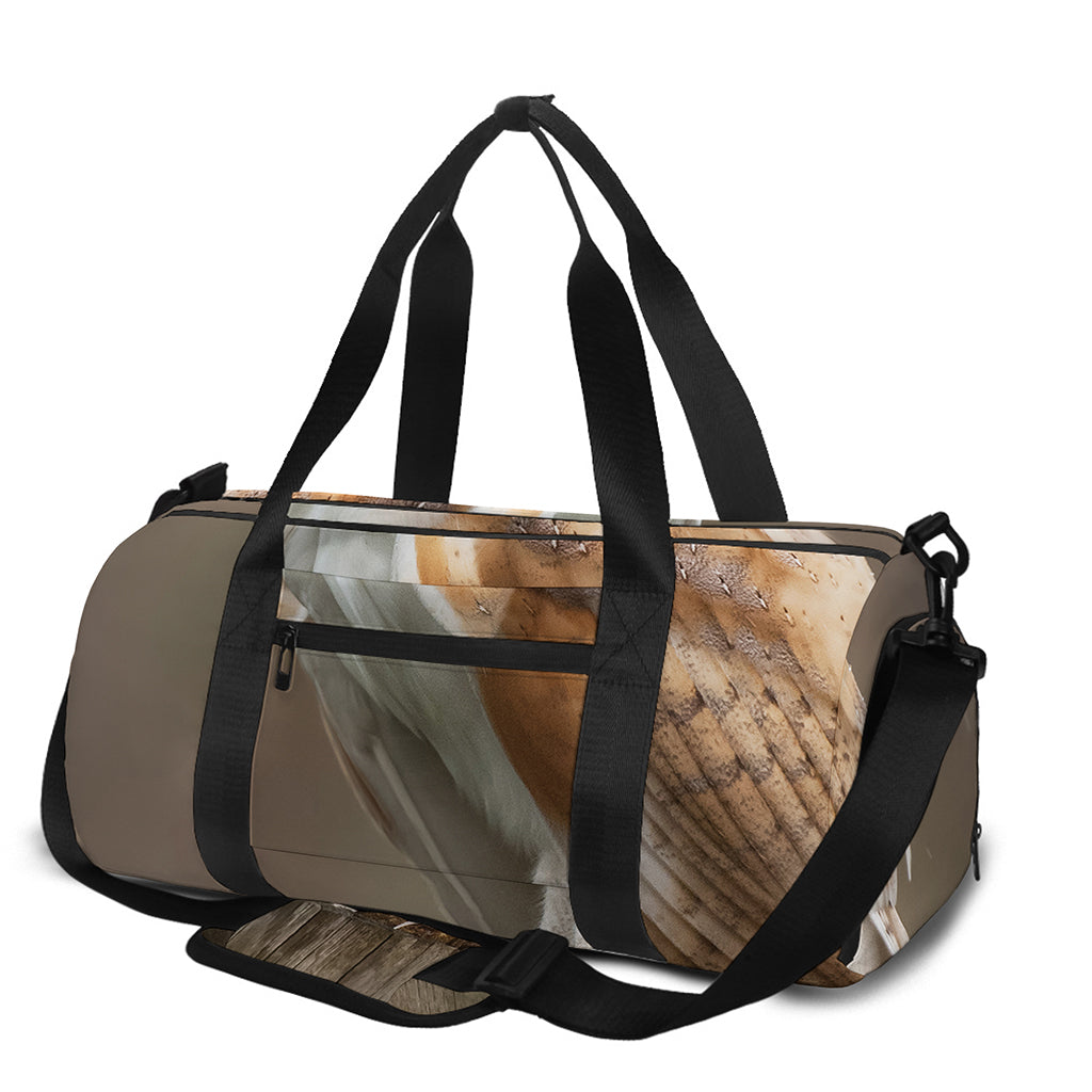 Barn Owl Print Gym Bag
