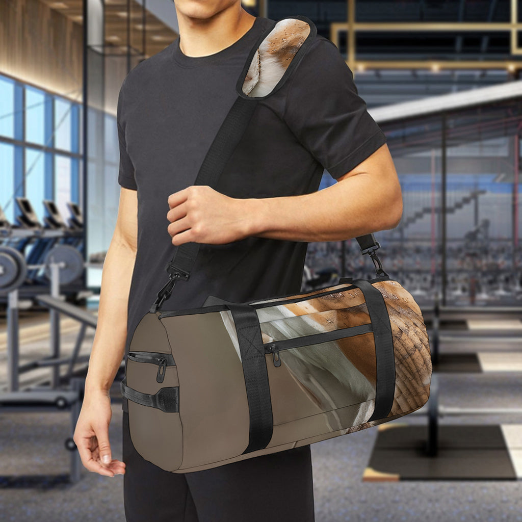 Barn Owl Print Gym Bag