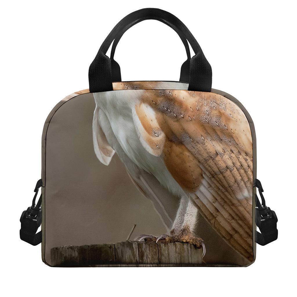 Barn Owl Print Insulated Lunch Bag