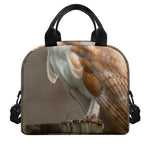 Barn Owl Print Insulated Lunch Bag