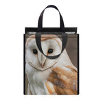 Barn Owl Print Insulated Lunch Tote