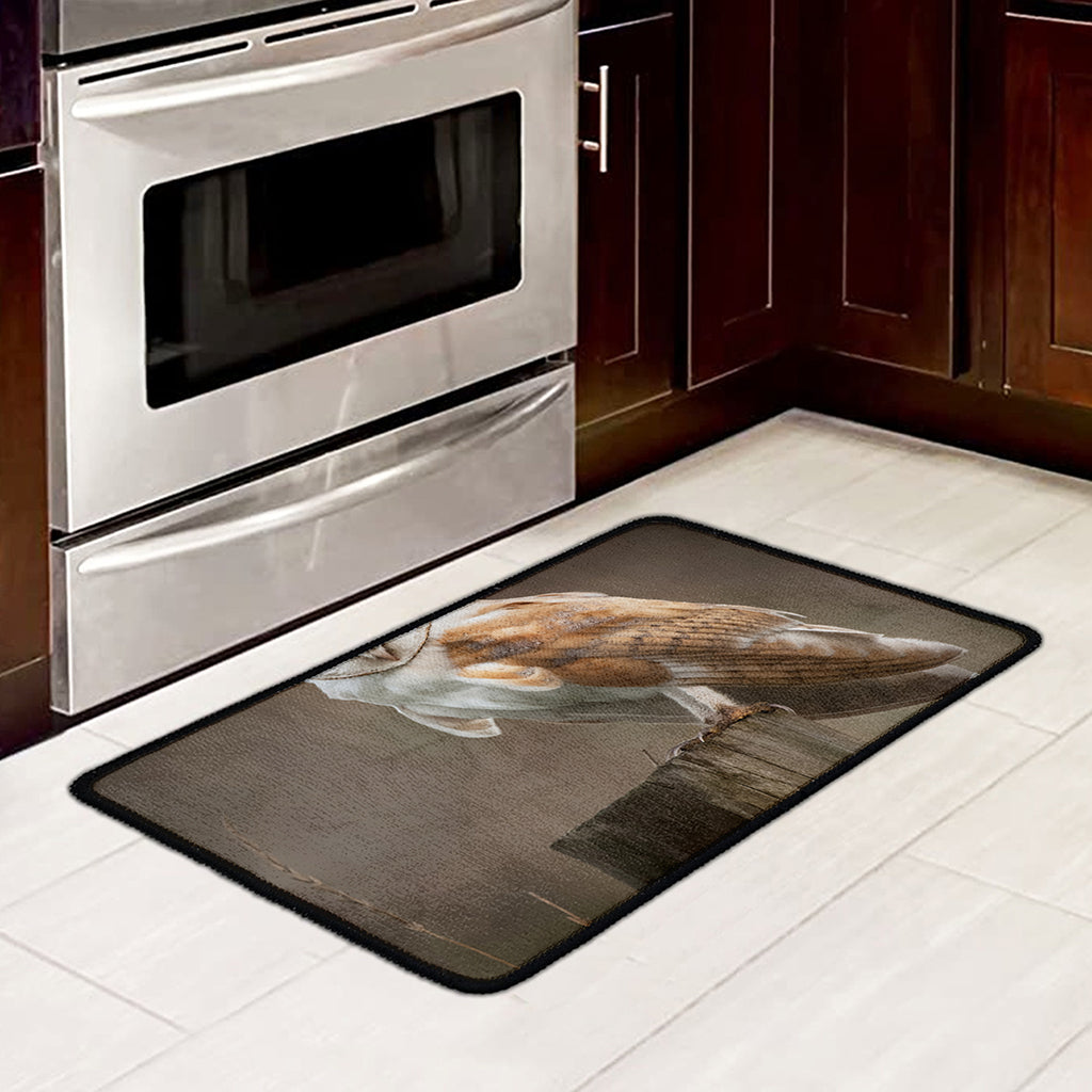 Barn Owl Print Kitchen Mat
