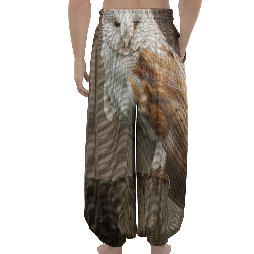 Barn Owl Print Lantern Pants