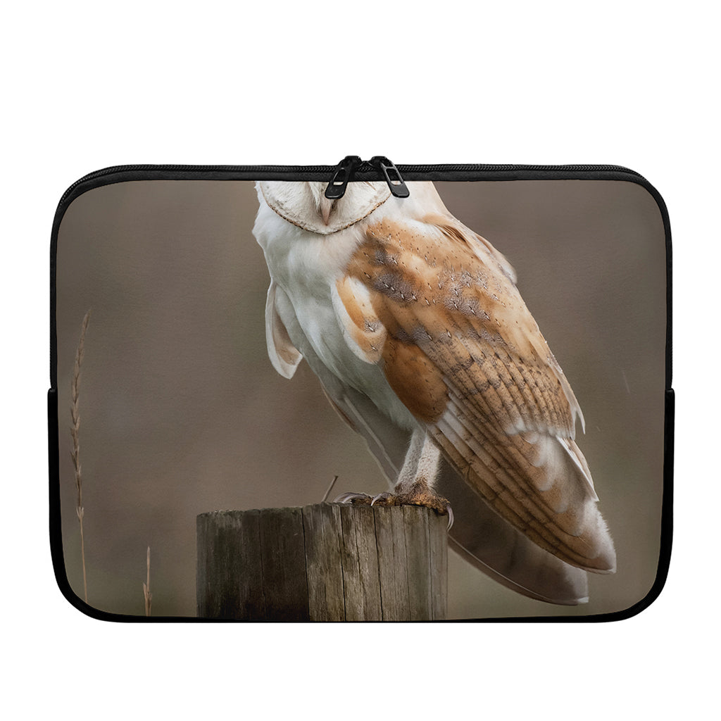 Barn Owl Print Laptop Sleeve