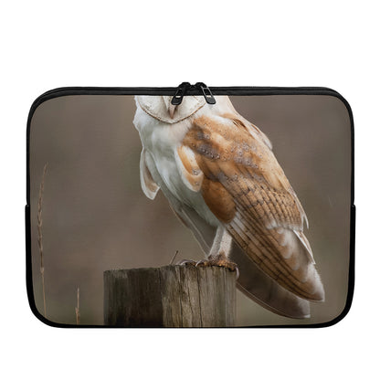 Barn Owl Print Laptop Sleeve