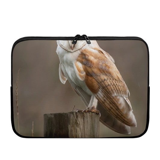 Barn Owl Print Laptop Sleeve