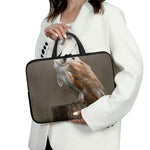 Barn Owl Print Laptop Sleeve With Handle