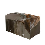 Barn Owl Print Leather Tissue Box Cover