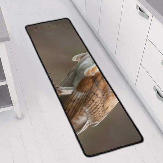 Barn Owl Print Long Kitchen Mat