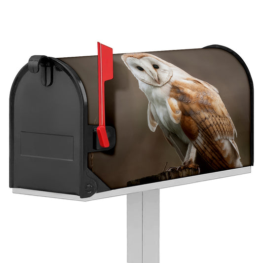 Barn Owl Print Mailbox Cover