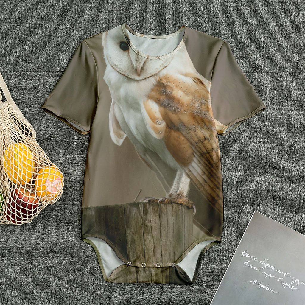 Barn Owl Print Men's Bodysuit